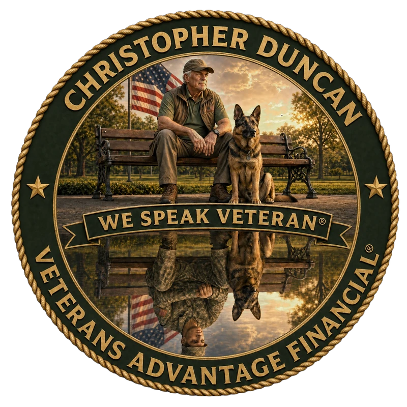 Veterans Advantage Financial® — We Speak Veteran® official logo