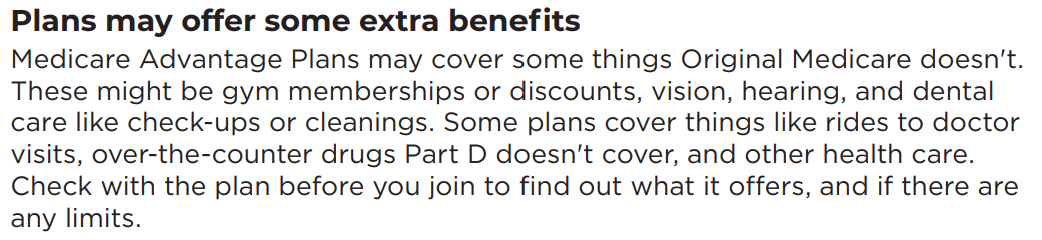 Medicare & You Handbook Page 62 - Medicare Advantage Benefits