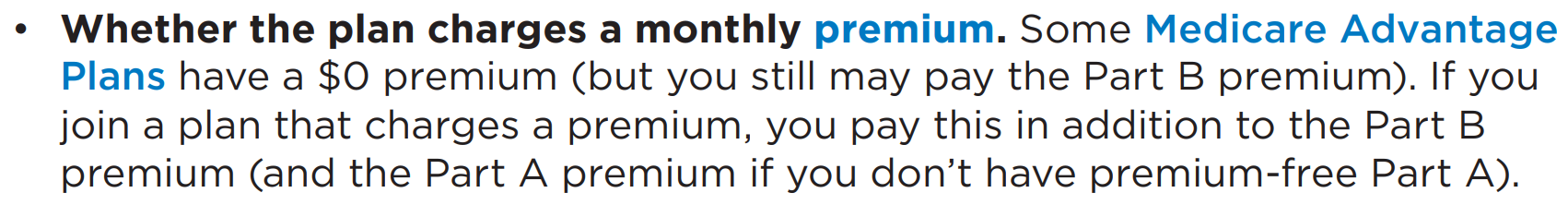 Medicare & You Handbook Page 65 - Medicare Advantage Premiums