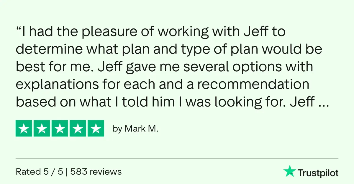 Five-star Trustpilot review from Mark M.