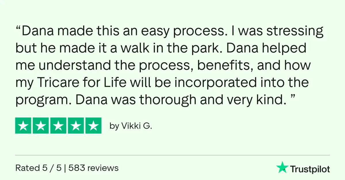 Five-star Trustpilot review from Vikki G.